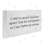 Lux + Me Designs | Social Distance from Refrigerator Kitchen Humor