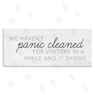 Lux + Me Designs | Humorous Panic Clean Home Sign