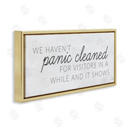 Lux + Me Designs | Humorous Panic Clean Home Sign