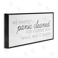 Lux + Me Designs | Humorous Panic Clean Home Sign