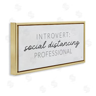 Lux + Me Designs | Introvert Social Distancing Humor Minimal