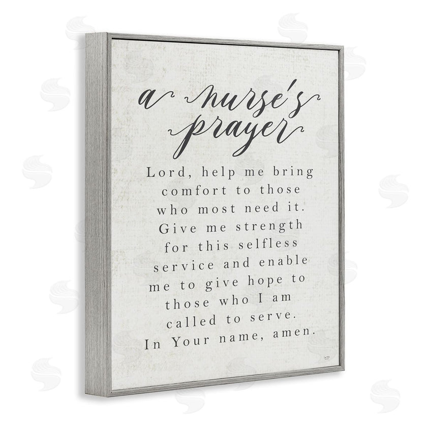 Lux + Me Designs | A Nurse's Prayer Inspirational Office Faith