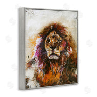 Design Fabrikken | Abstract Lion's Mane over Distressed Brown