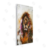 Design Fabrikken | Abstract Lion's Mane over Distressed Brown