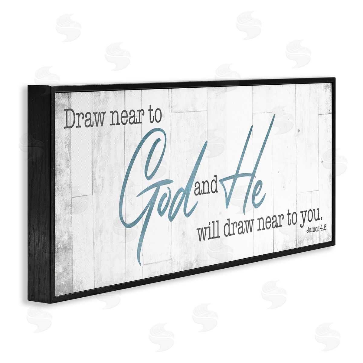 Near to God Charming Proverb Black Frame Print Wall Art, Home Decor by Milli Villa
