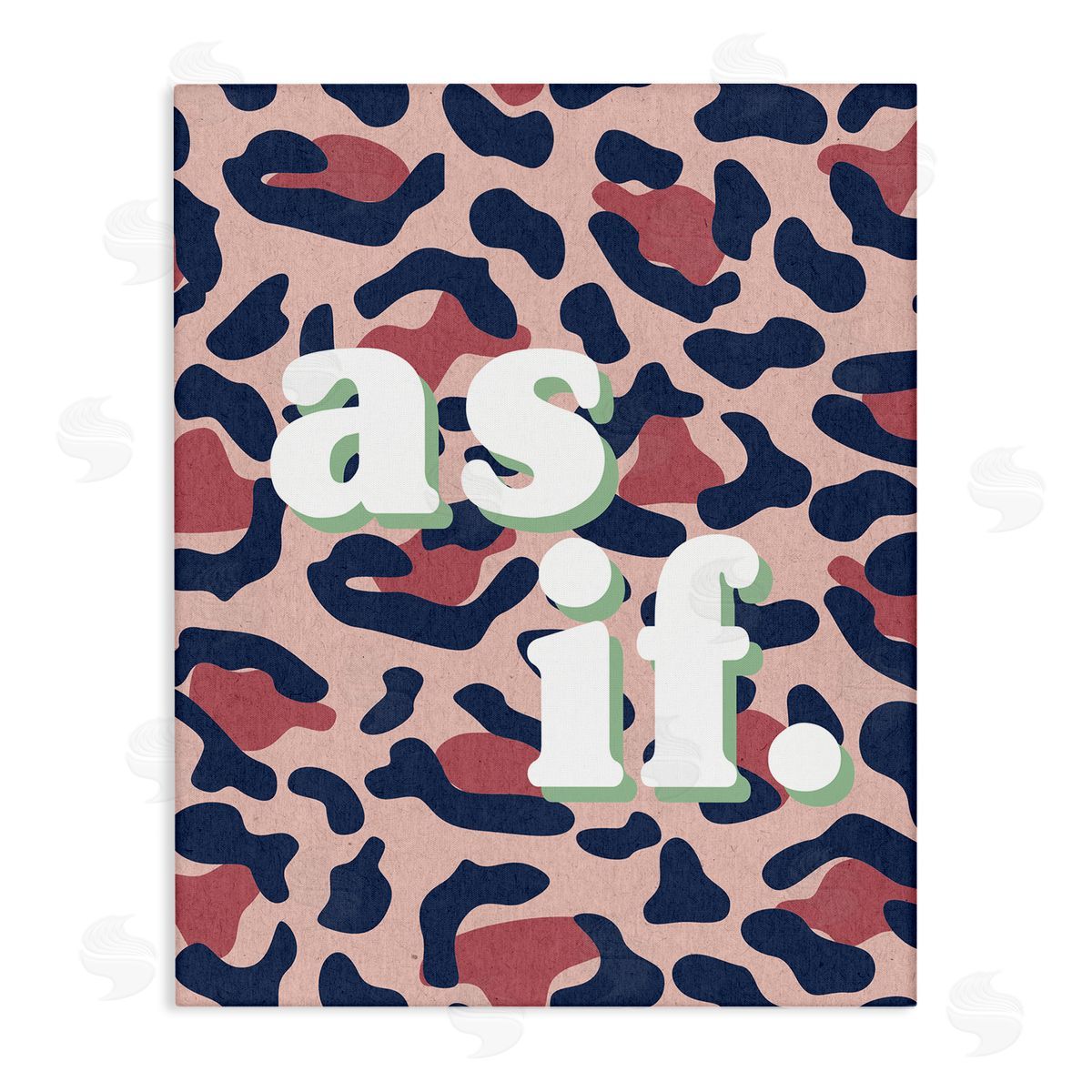 Stupell Studio As If over Pink Leopard Print Canvas Wall Art