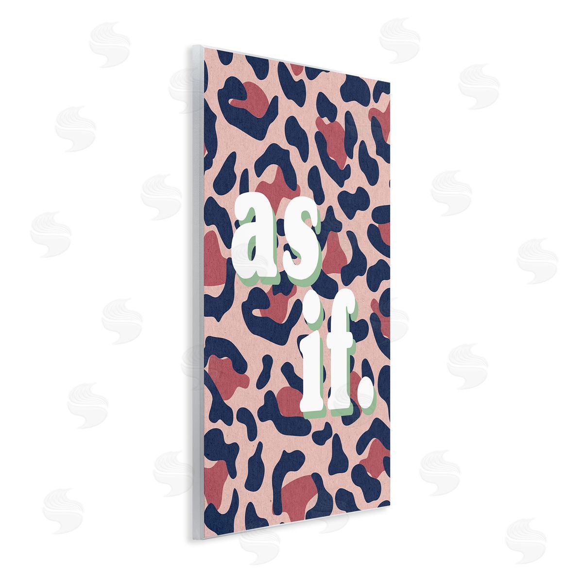 Stupell Studio As If over Pink Leopard Print Wall Plaque Art