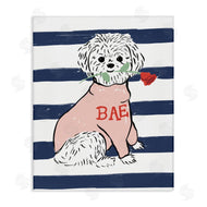 Stupell Studio | Romantic Bichon Puppy Pink Sweater
