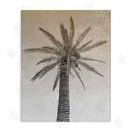 Stupell Studio | Sepia Palm Tree Geometric Pattern