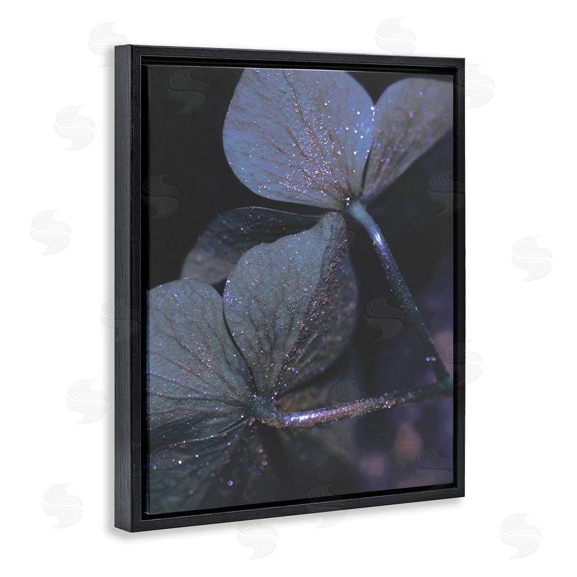 Stupell Studio | Dark Tone Glittered Clover Petals