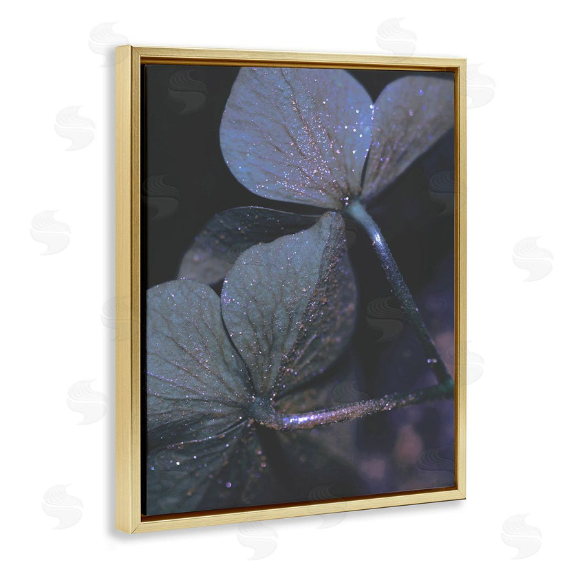 Stupell Studio | Dark Tone Glittered Clover Petals
