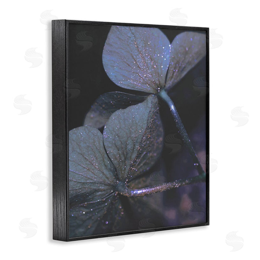 Stupell Studio | Dark Tone Glittered Clover Petals