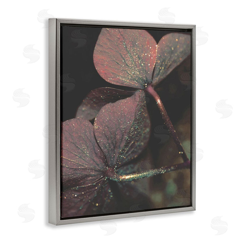 Stupell Studio | Red Sparkle Warm Tone Clover