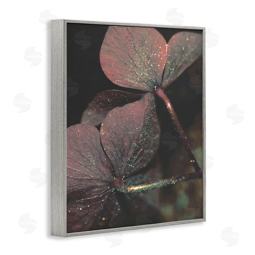 Stupell Studio | Red Sparkle Warm Tone Clover