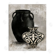 Stupell Studio | Ornate Ceramics over Grey Pattern