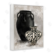 Stupell Studio | Ornate Ceramics over Grey Pattern