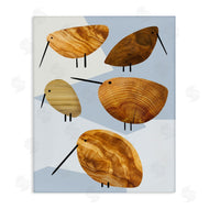 Stupell Studio | Abstract Tree Pattern Birds Geometric Shapes