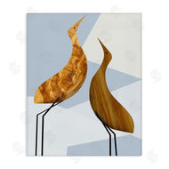 Stupell Studio | Tall Tree Pattern Birds Geometric Shapes