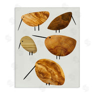 Stupell Studio | Cute Tree Patterned Birds Rustic