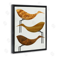 Stupell Studio | Abstract Wooden Pattern Storks Rustic