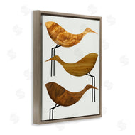 Stupell Studio | Abstract Wooden Pattern Storks Rustic