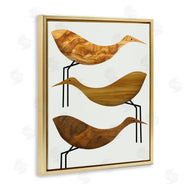 Stupell Studio | Abstract Wooden Pattern Storks Rustic