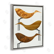 Stupell Studio | Abstract Wooden Pattern Storks Rustic