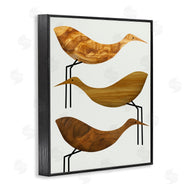 Stupell Studio | Abstract Wooden Pattern Storks Rustic