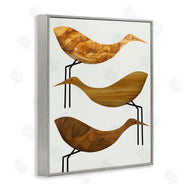 Stupell Studio | Abstract Wooden Pattern Storks Rustic