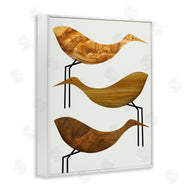 Stupell Studio | Abstract Wooden Pattern Storks Rustic