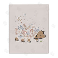 Stupell Studio | Dandelion Flower Hedgehog Cute Animal