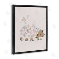 Stupell Studio | Dandelion Flower Hedgehog Cute Animal
