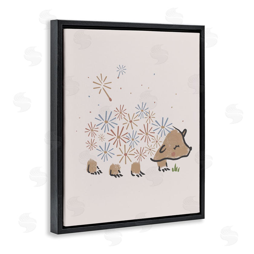 Stupell Studio | Dandelion Flower Hedgehog Cute Animal