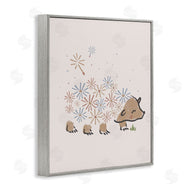 Stupell Studio | Dandelion Flower Hedgehog Cute Animal
