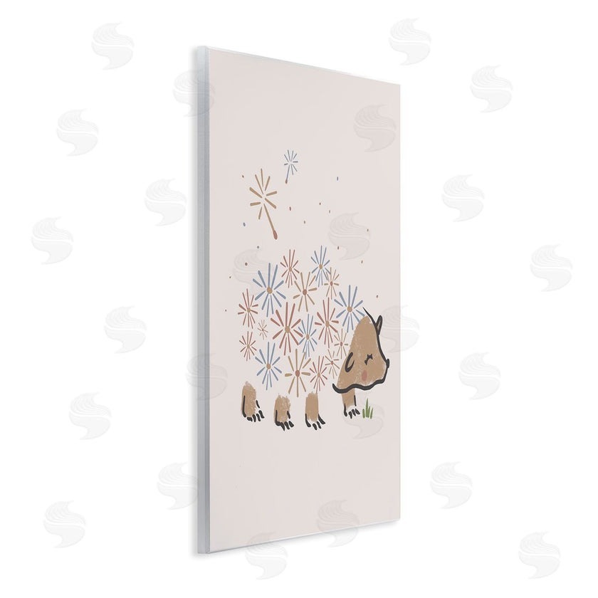 Stupell Studio | Dandelion Flower Hedgehog Cute Animal
