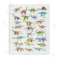 Ziwei Li | Soft Watercolor Dinosaur Chart