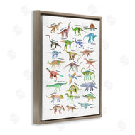 Ziwei Li | Soft Watercolor Dinosaur Chart
