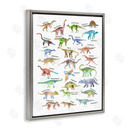 Ziwei Li | Soft Watercolor Dinosaur Chart
