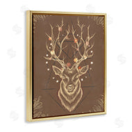 Ziwei Li | Rustic Deer Antlers Geometric Sketch
