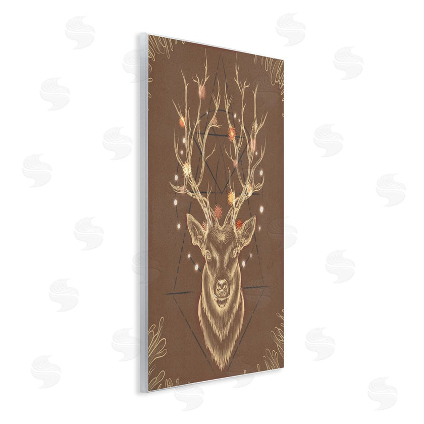 Ziwei Li | Rustic Deer Antlers Geometric Sketch