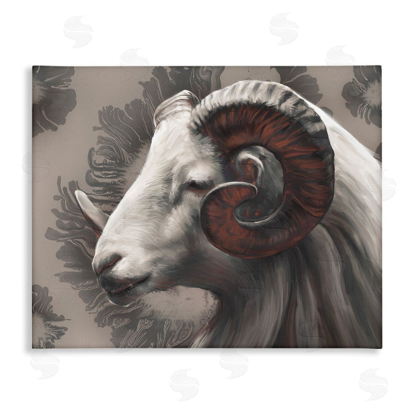 Ziwei Li | Big Horn Ram Portrait Abstract