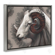 Ziwei Li | Big Horn Ram Portrait Abstract