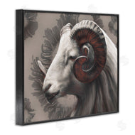 Ziwei Li | Big Horn Ram Portrait Abstract