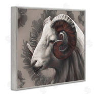 Ziwei Li | Big Horn Ram Portrait Abstract