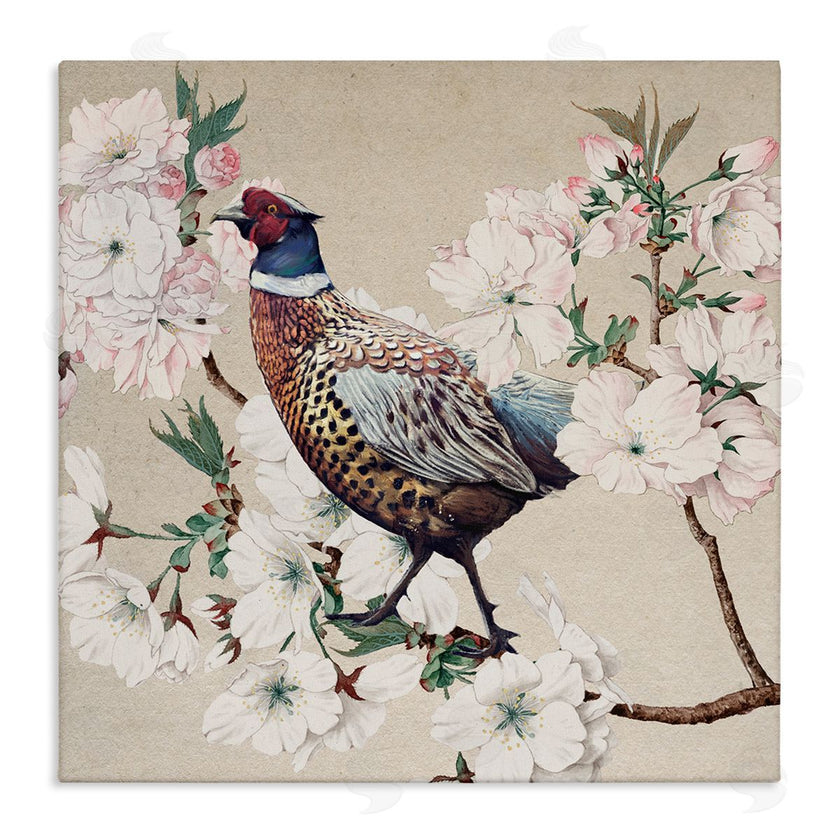 Ziwei Li | Vintage Wild Turkey Pink Tree Blossoms