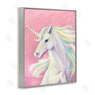Ziwei Li | Pink Unicorn Playful Rainbow