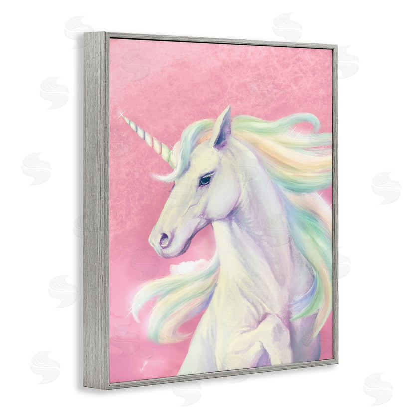 Ziwei Li | Pink Unicorn Playful Rainbow