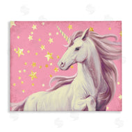 Ziwei Li | Unicorn in Pink Starry Sky