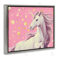 Ziwei Li | Unicorn in Pink Starry Sky