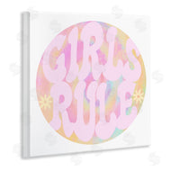 Stupell Studio | Girls Rule Pink Tie Dye